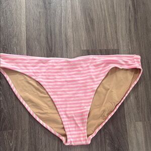 Old Navy Pink Striped Bikini Bottom
